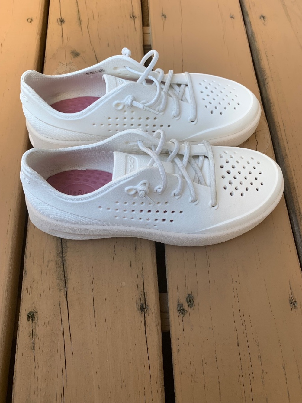 Crocs In Motion Pacer Sneakers White Women's Size 7